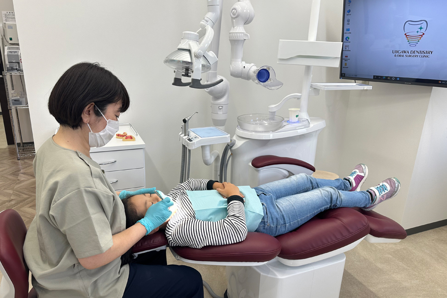 歯科医院での子供の診療